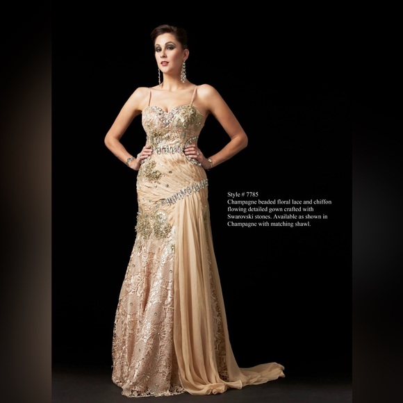 A sheer graceful gown from our Unique collection - Picture 1 of 1